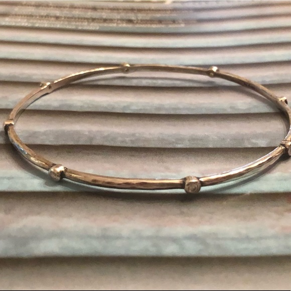 Silpada Sterling Silver Cubic Zirconia Star Studded Bangle Bracelet B2701 - Picture 13 of 15